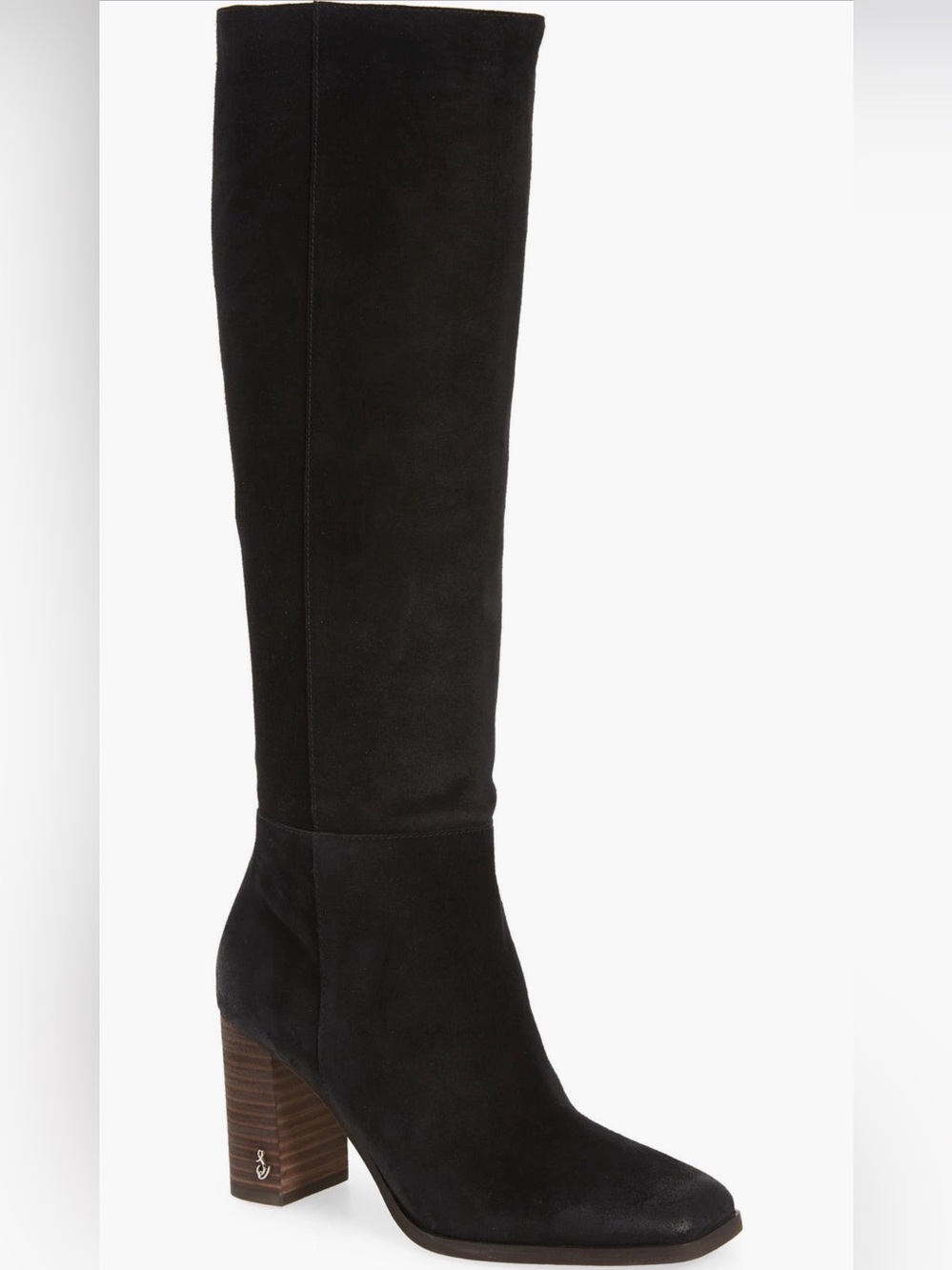 Sam Edelman Olly Knee High Boot  Black Suede